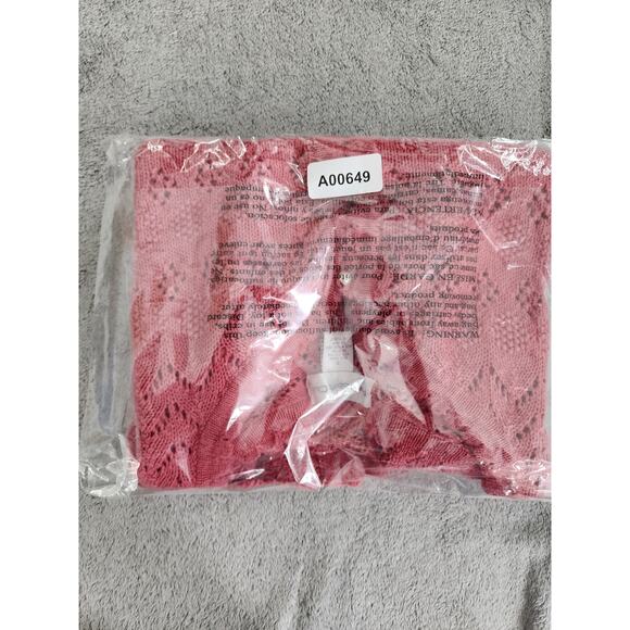 Vintage Paris Sport Club Pearl Button Front Cardigan Sweater Size S Pink Preppy - Picture 7 of 7